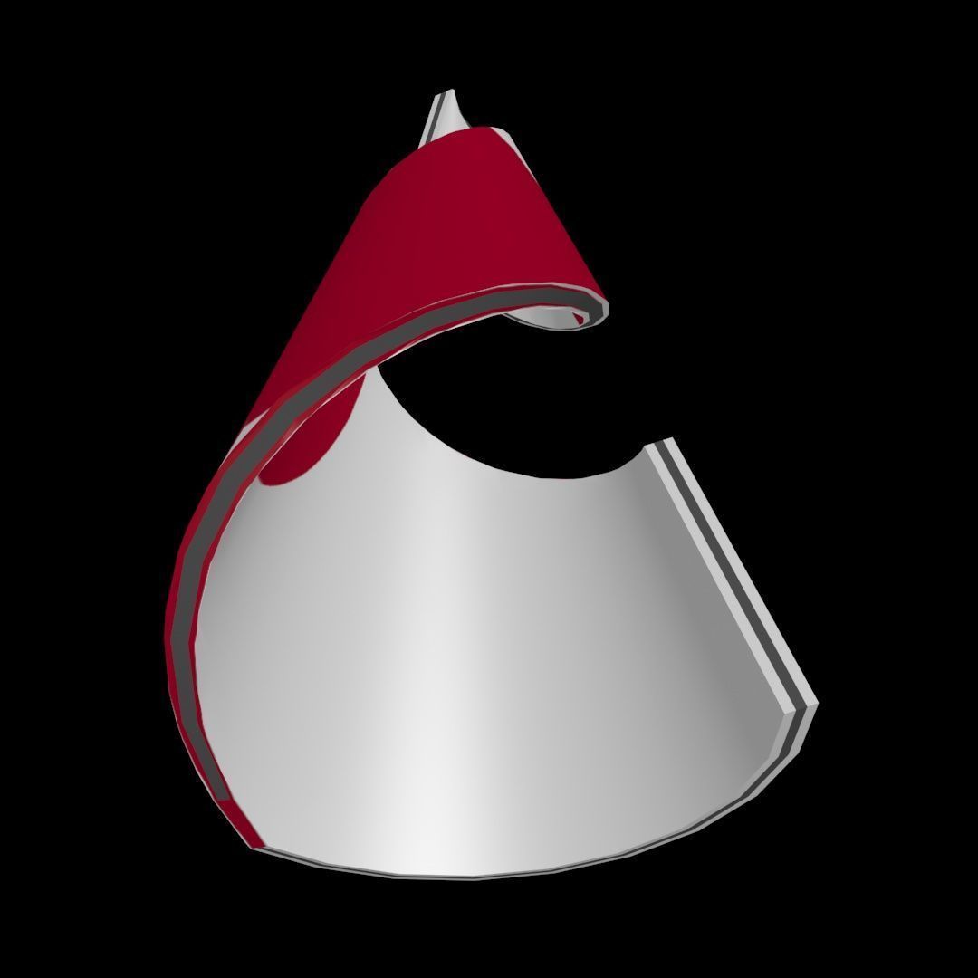 Japan Flag on a helical spiral structure 3D model_27