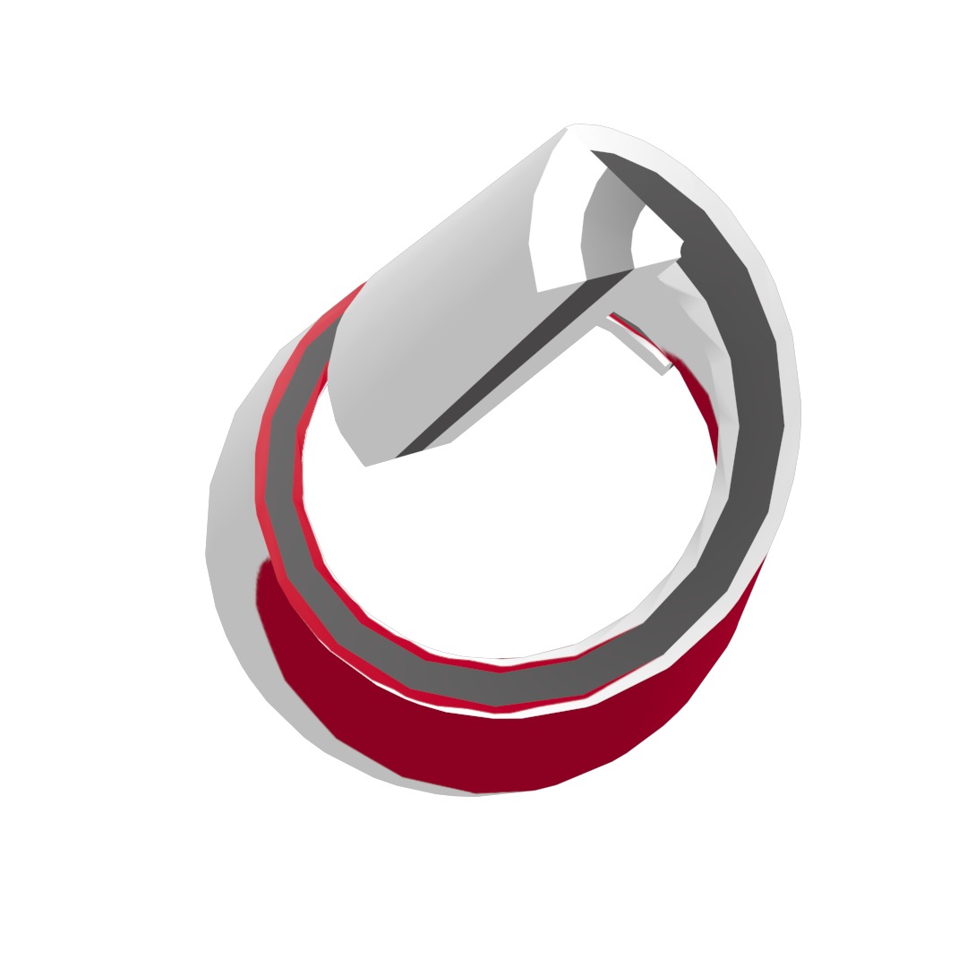 Japan Flag on a helical spiral structure 3D model_15