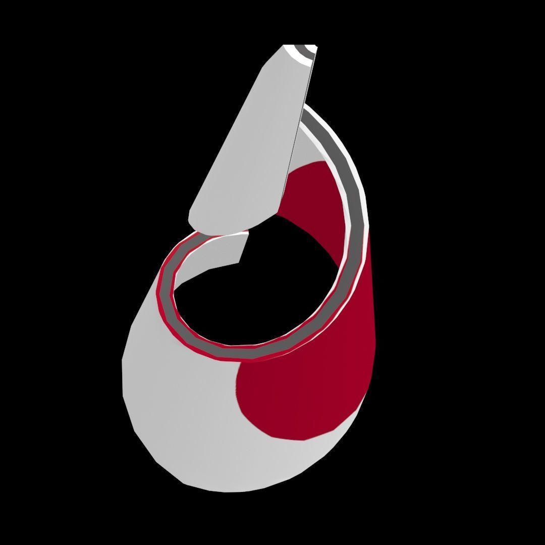 Japan Flag on a helical spiral structure 3D model_31