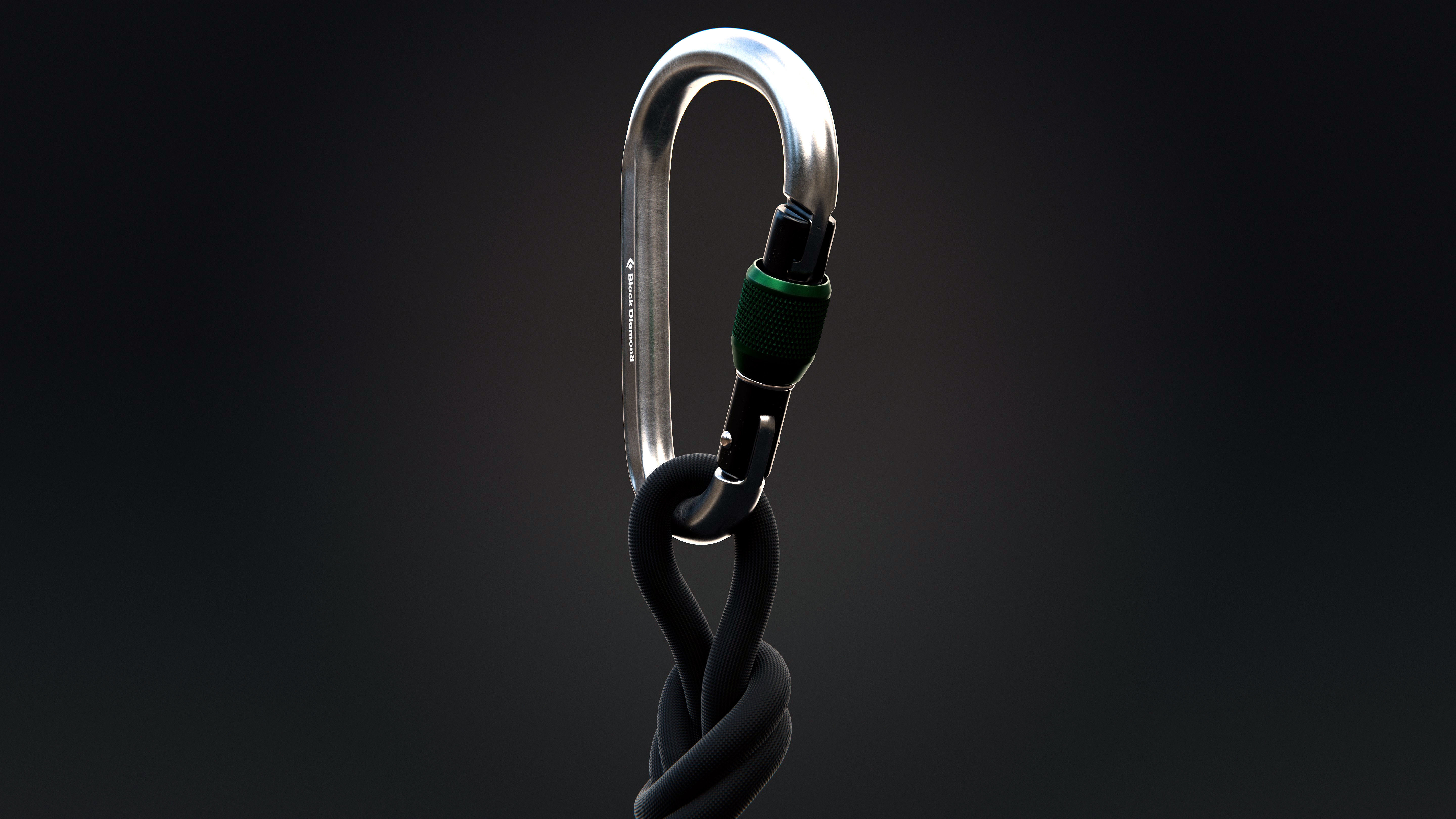 Climbing Carabiner 3D model_5