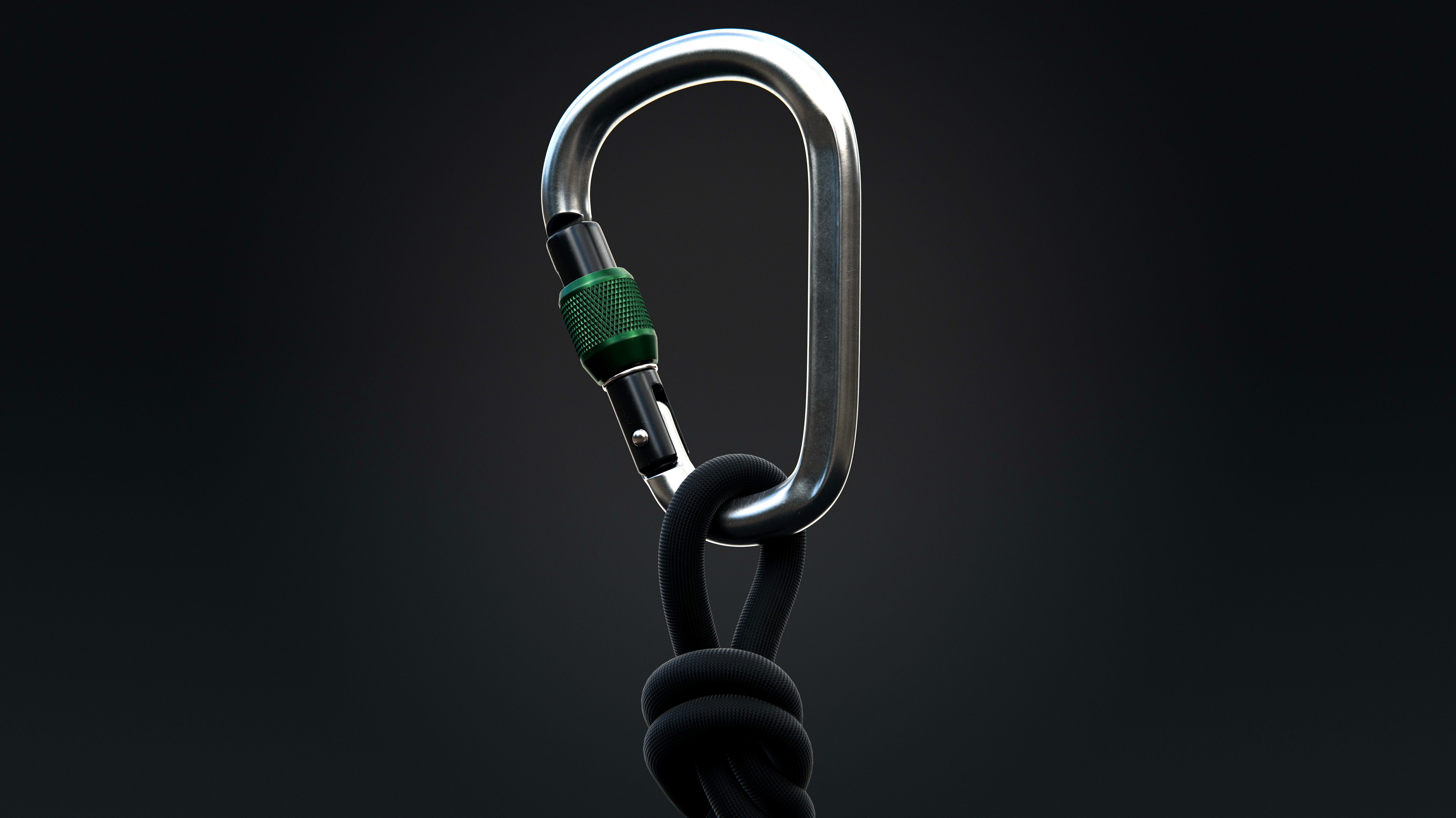 Climbing Carabiner 3D model_10
