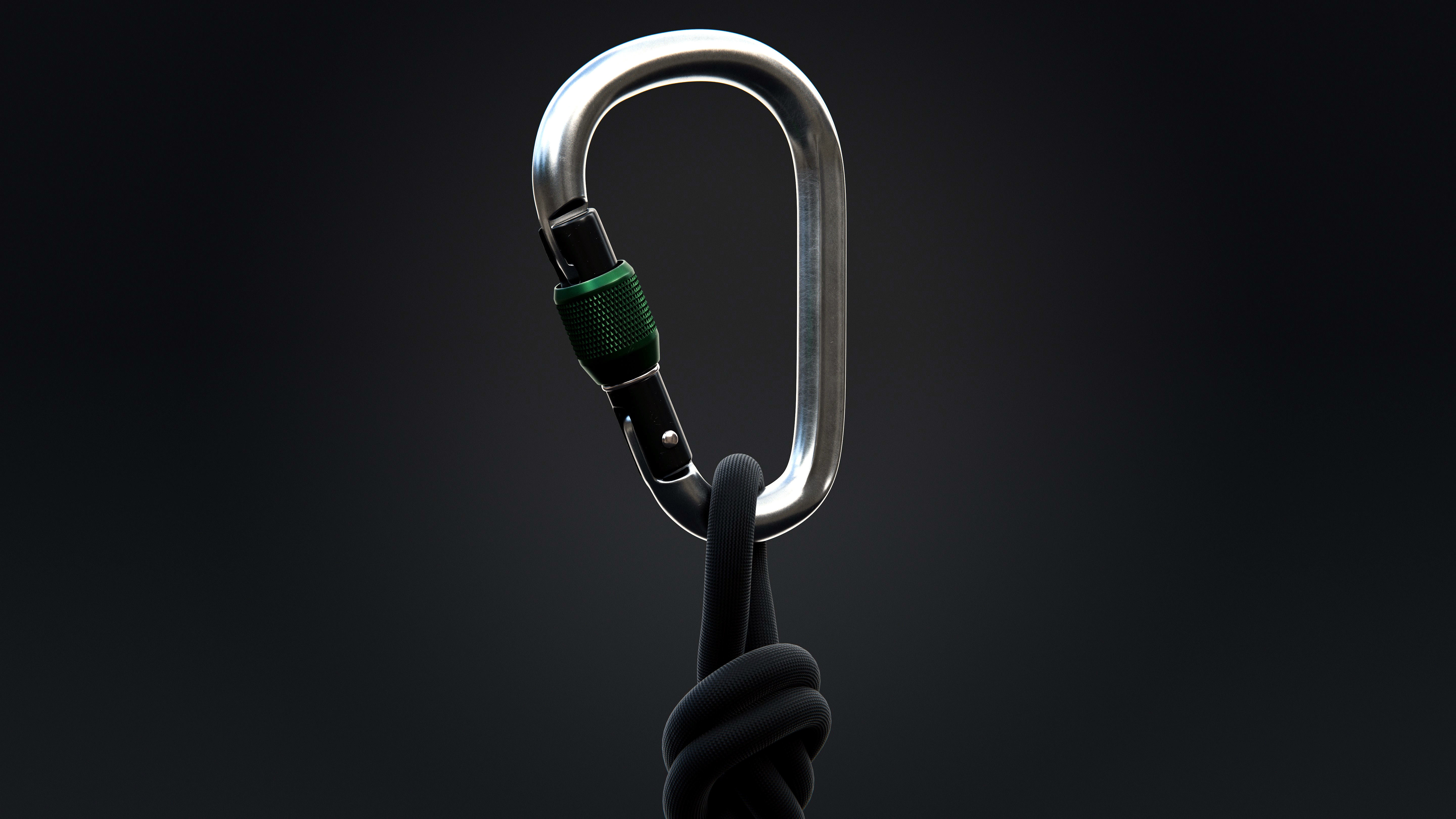 Climbing Carabiner 3D model_8