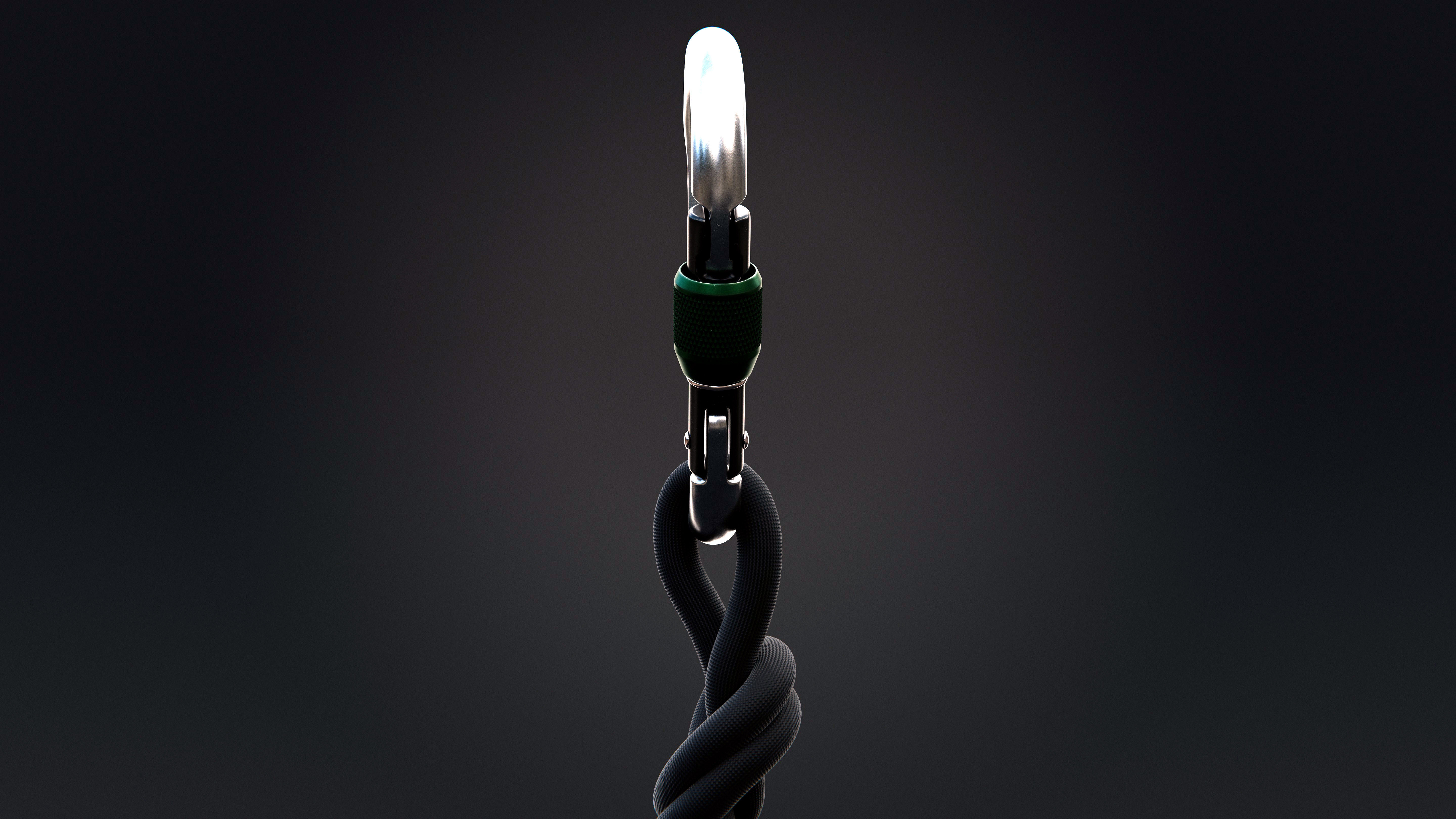 Climbing Carabiner 3D model_6