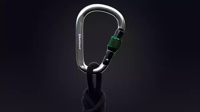 Climbing Carabiner 3D model Climbing Carabiner 3D model
