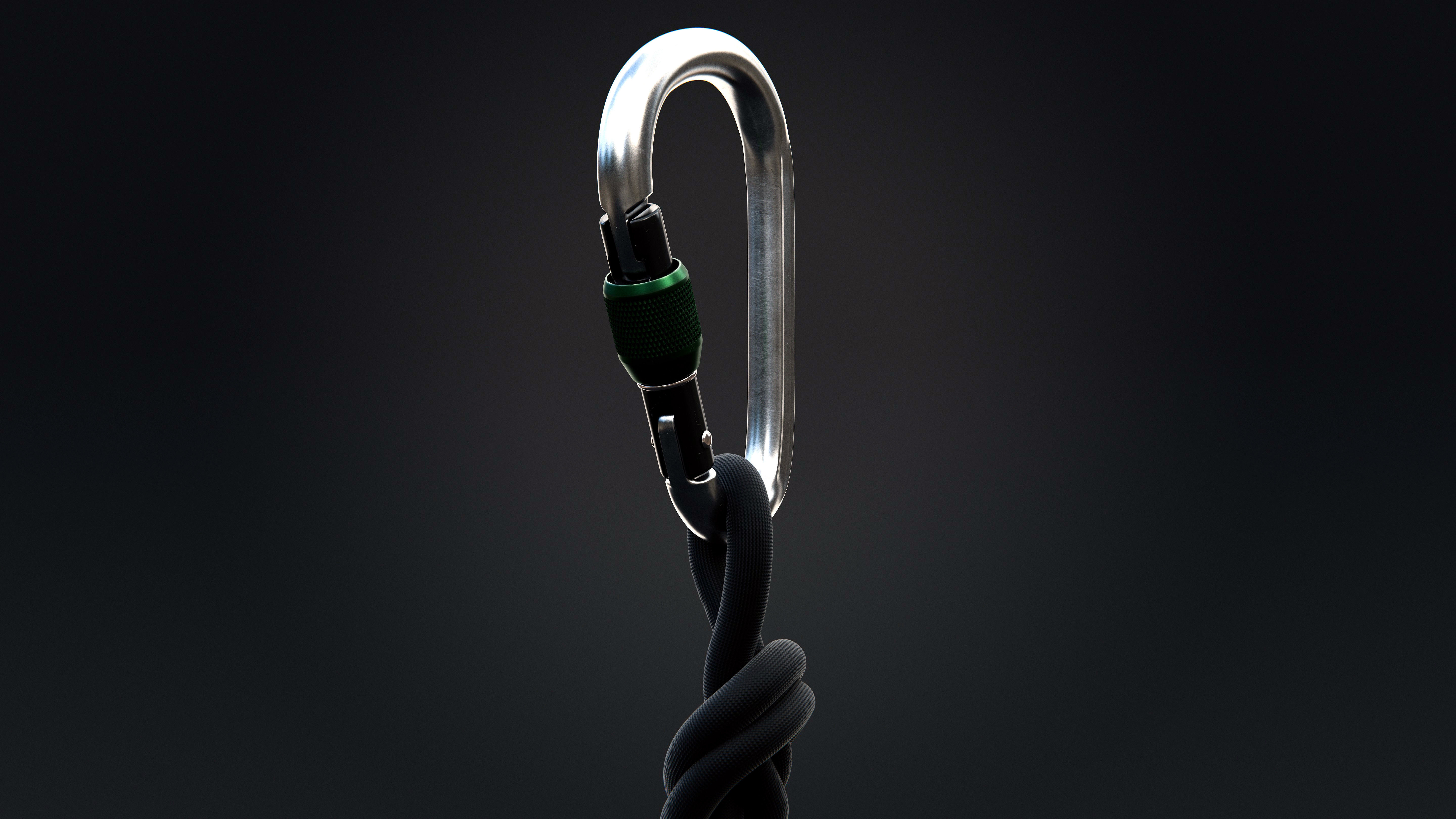 Climbing Carabiner 3D model_7