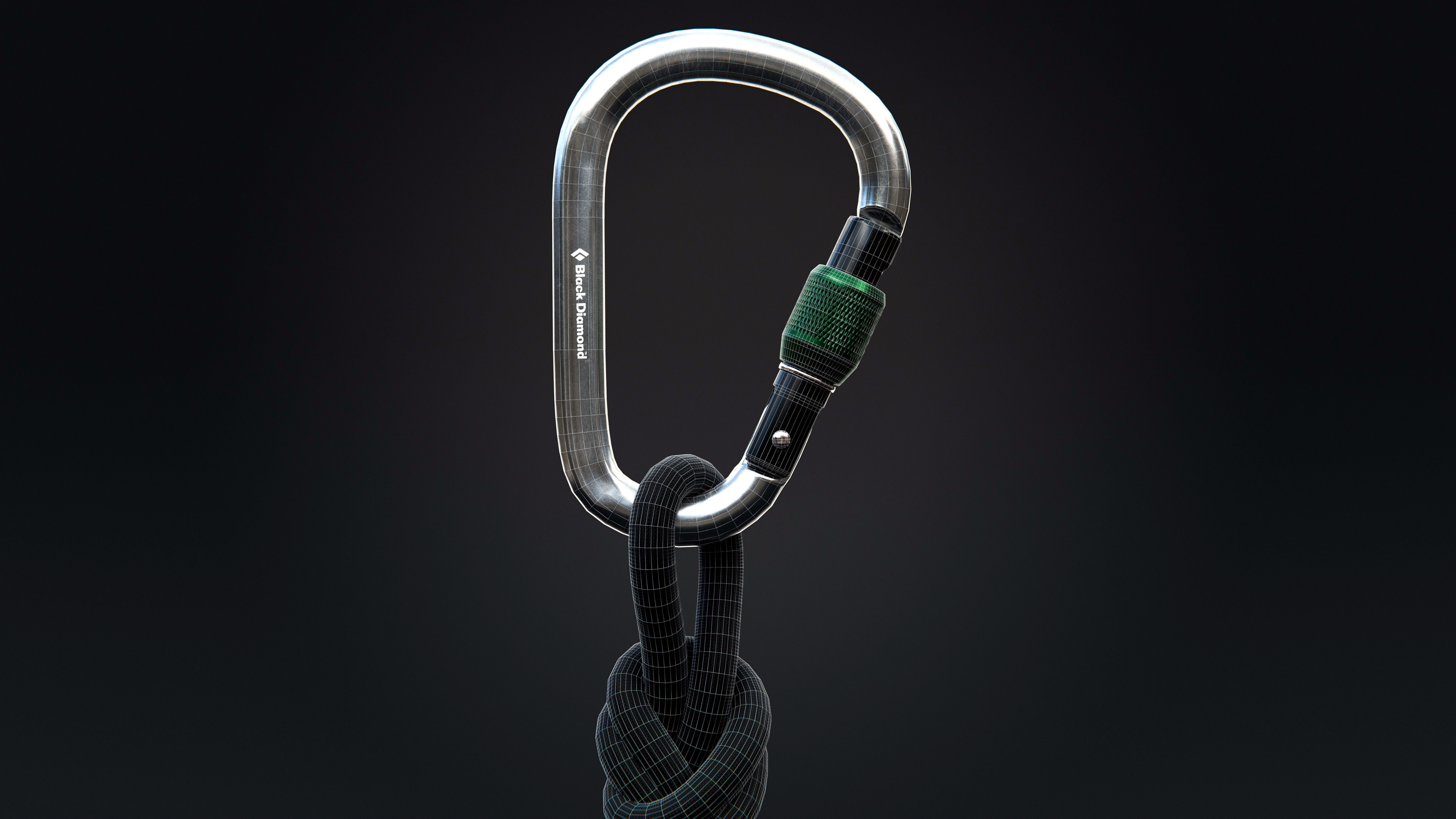 Climbing Carabiner 3D model_14