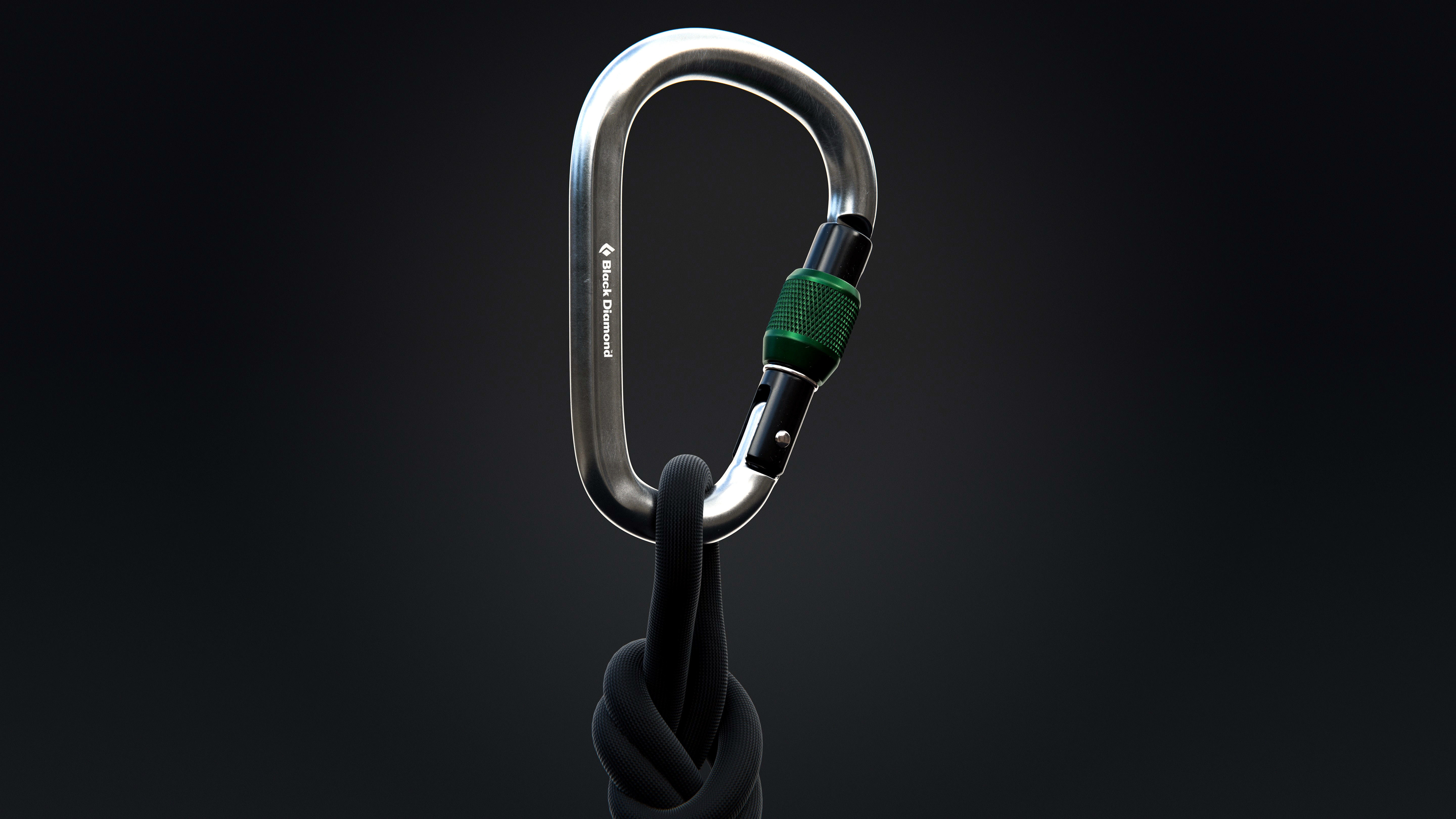 Climbing Carabiner 3D model_2