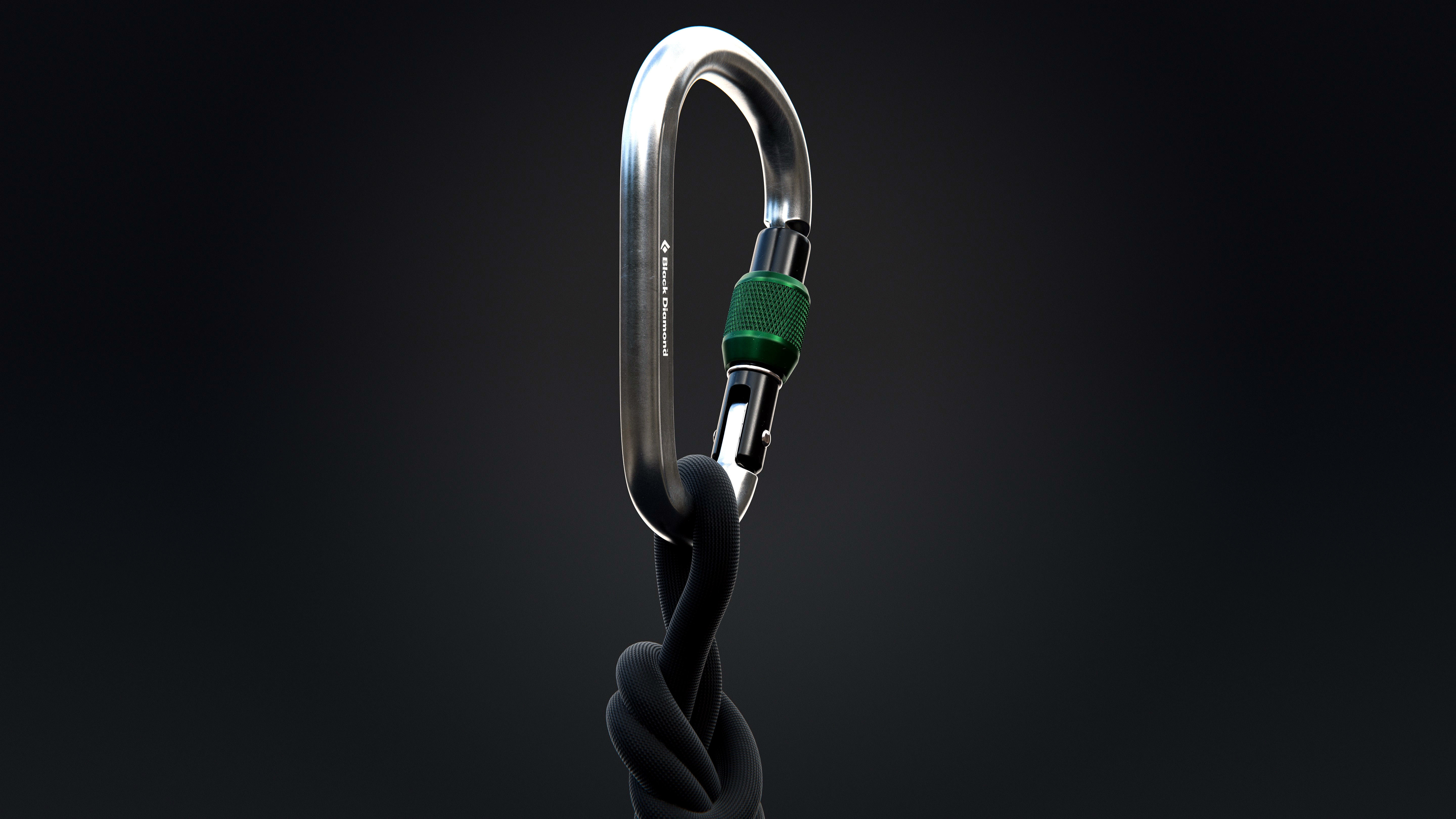 Climbing Carabiner 3D model_1
