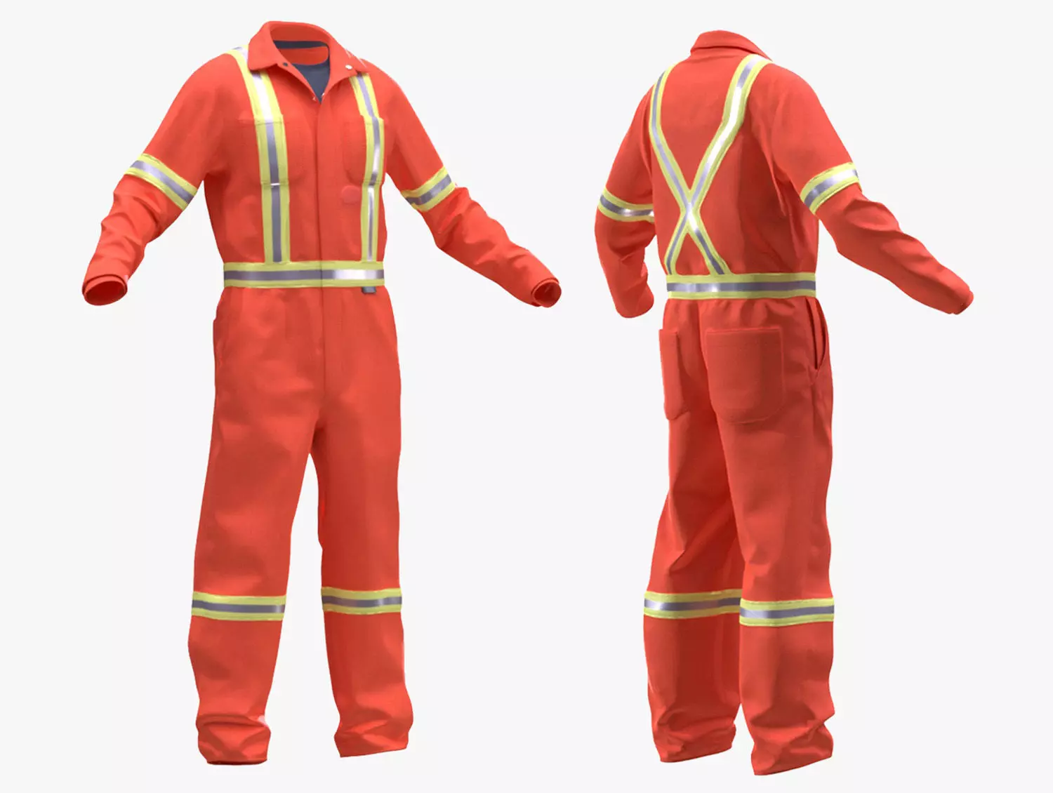 Mining Suit 96 - All MH Bodies - UE5 Skeletons - Rigged Low-poly 3D model_0