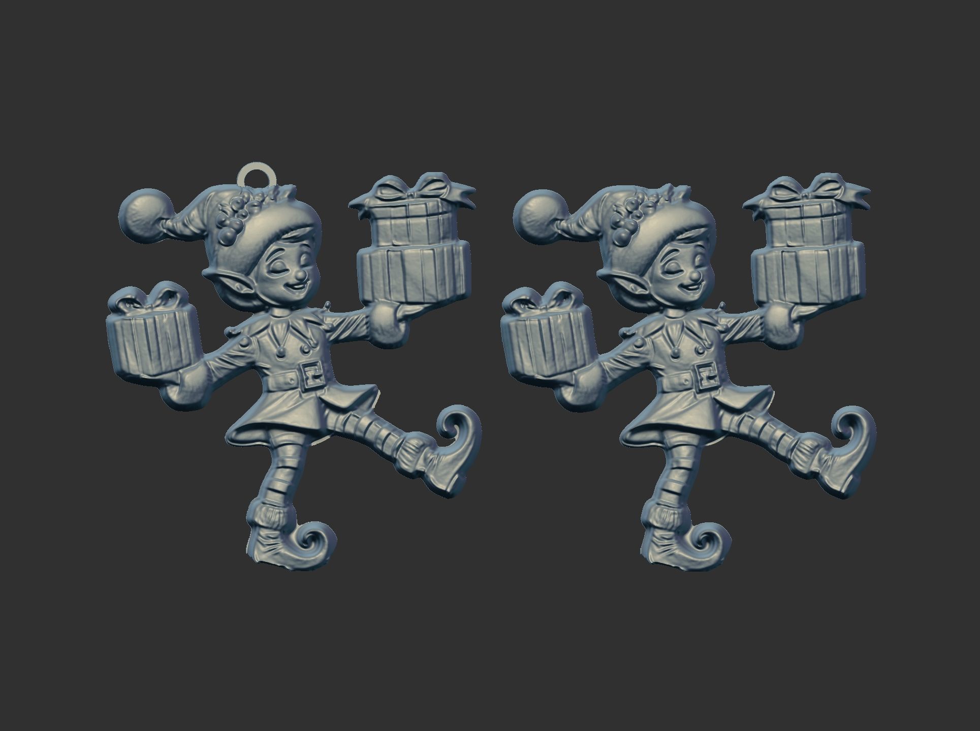 christmas sanda helper elf decor  3D print model_4