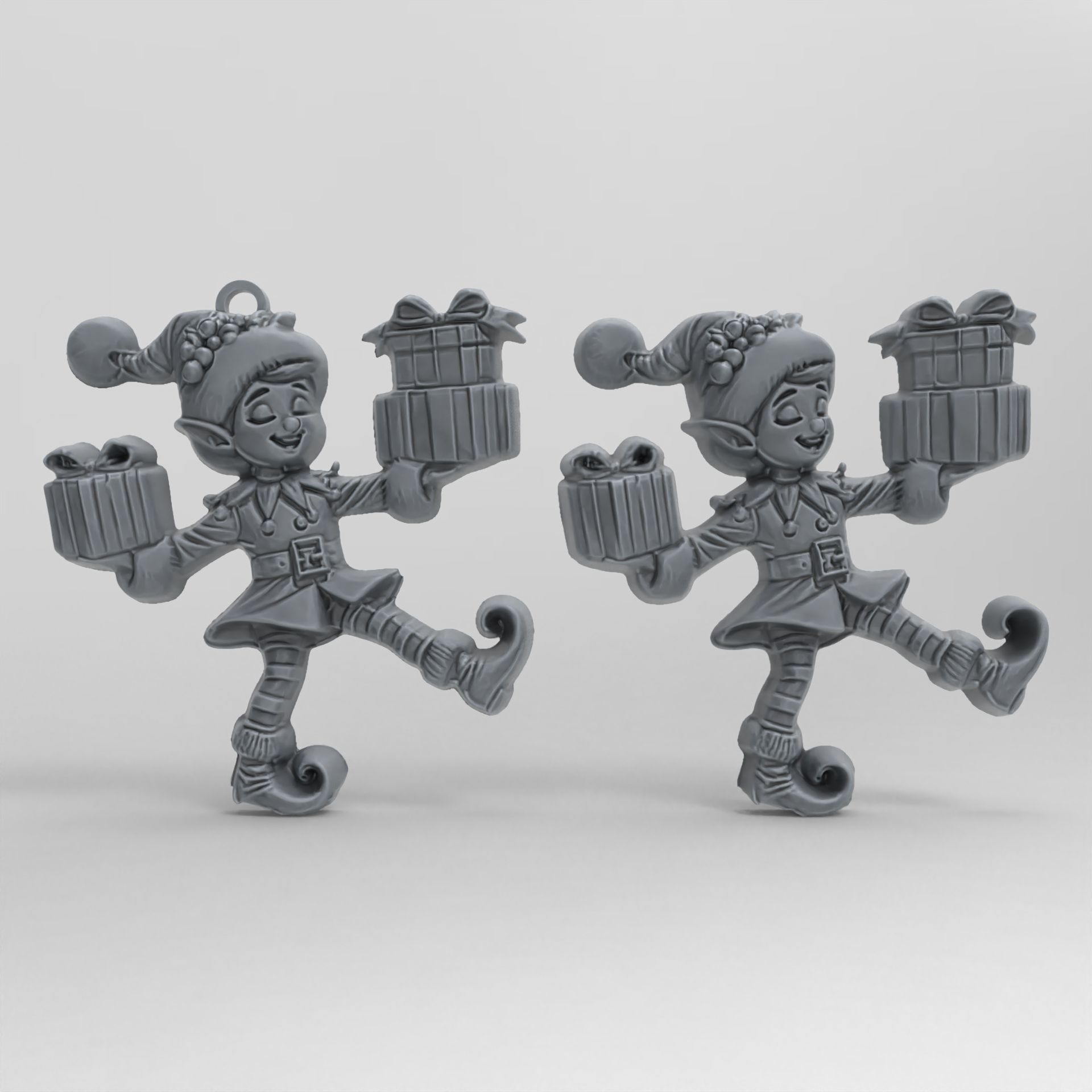 christmas sanda helper elf decor  3D print model_2