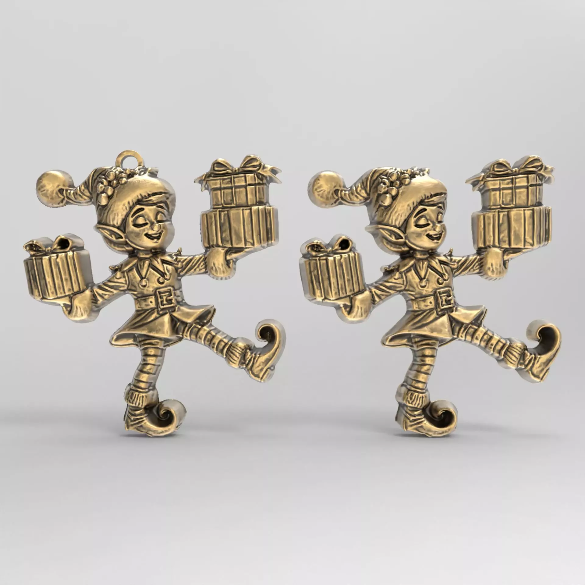 christmas sanda helper elf decor  3D print model_0