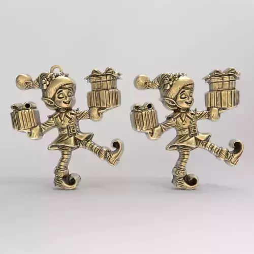 christmas sanda helper elf decor  3D print model