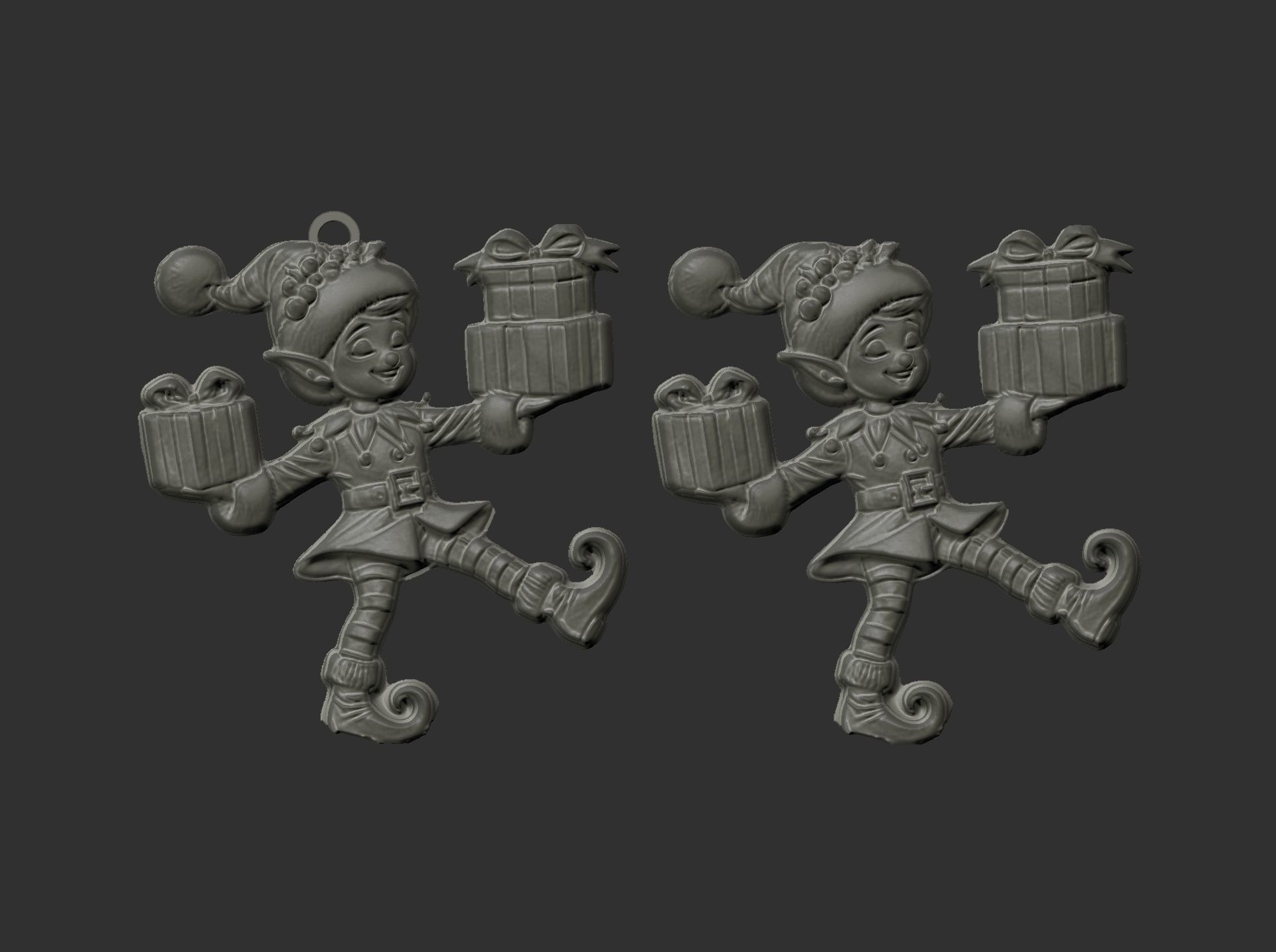 christmas sanda helper elf decor  3D print model_6