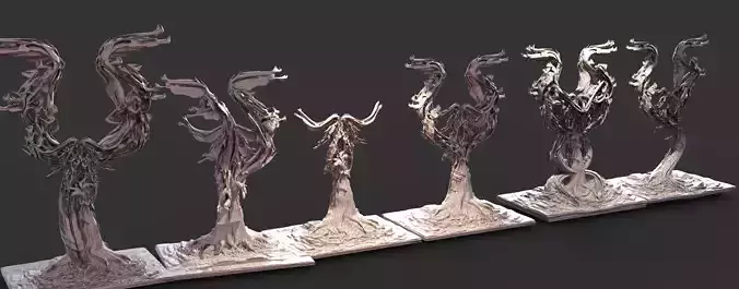 fire link Sculpted Tree sculptures collection series 3