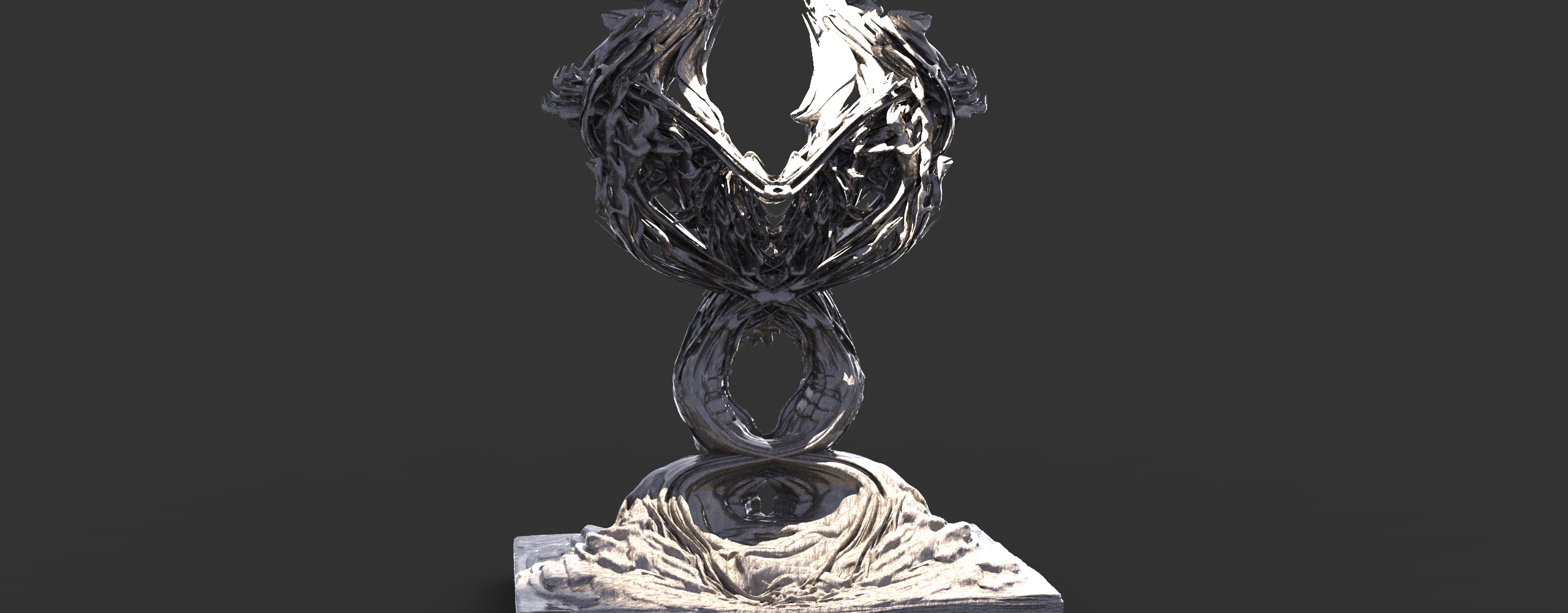 fire link Sculpted Tree sculptures collection series 3 3D model_4