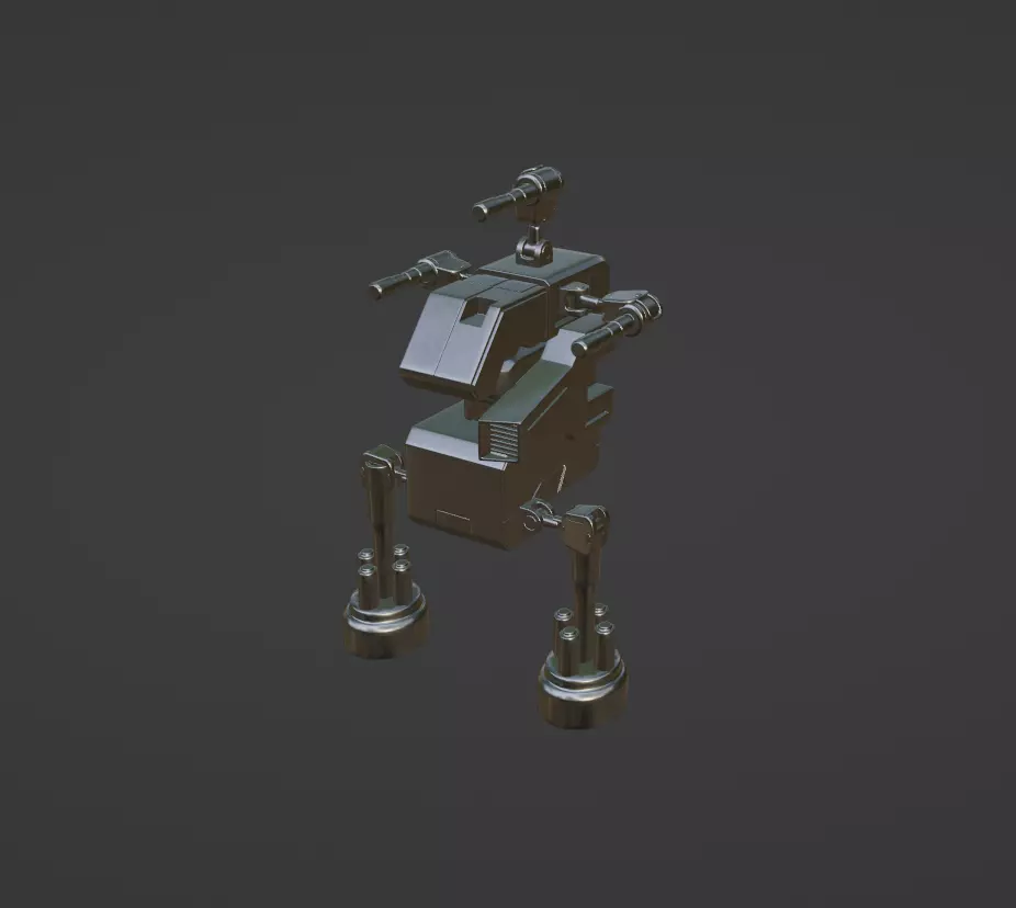 Sci-Fi Robot  3D model_0