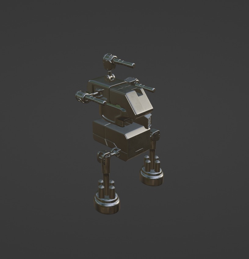 Sci-Fi Robot  3D model_1