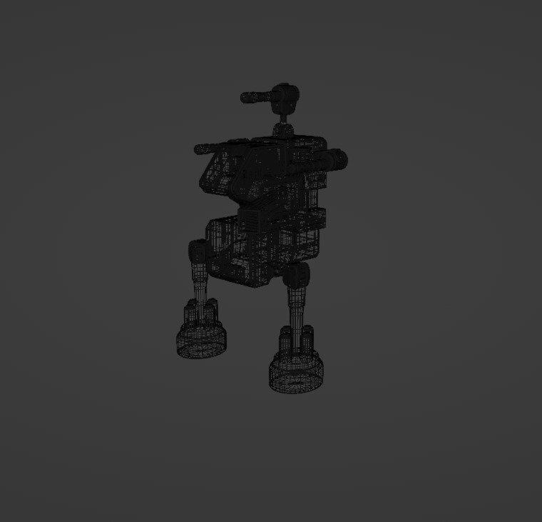 Sci-Fi Robot  3D model_3