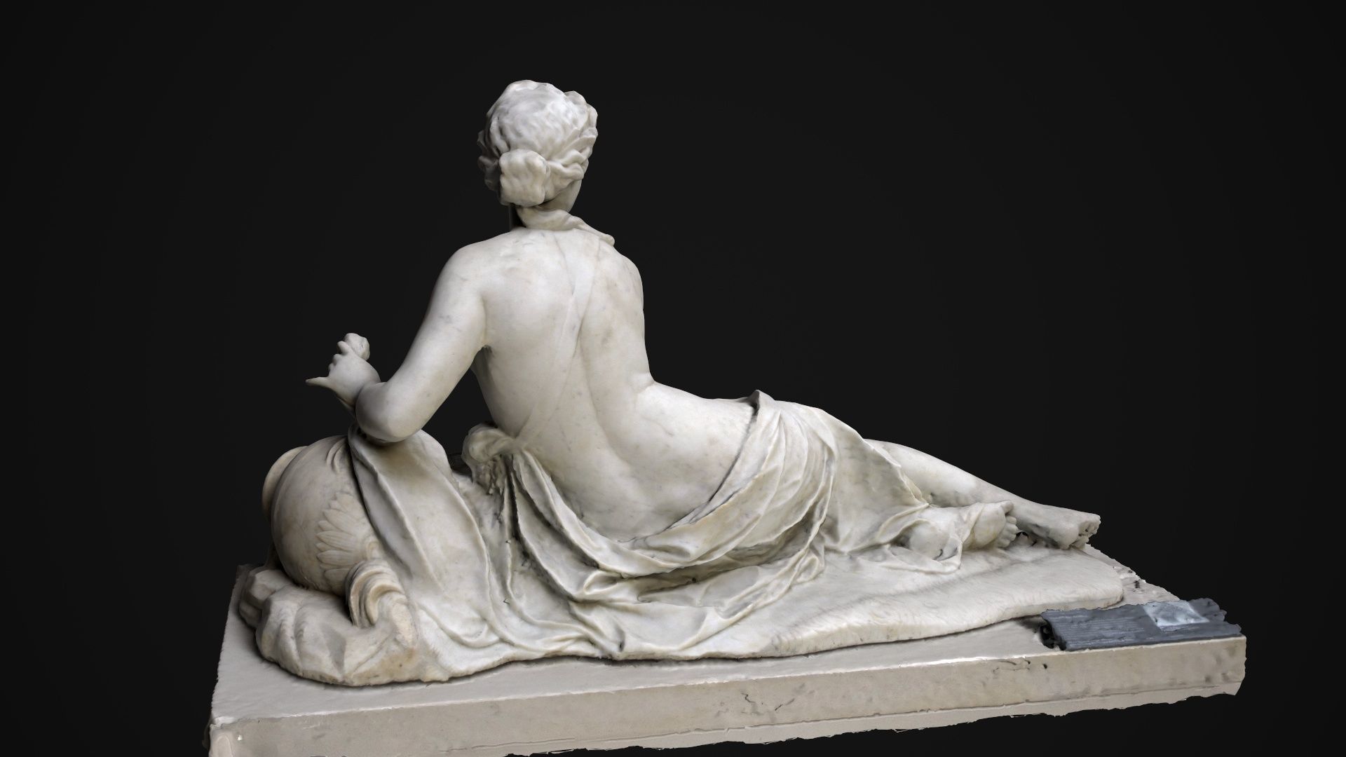 Aretheuse statue Low-poly 3D model_3