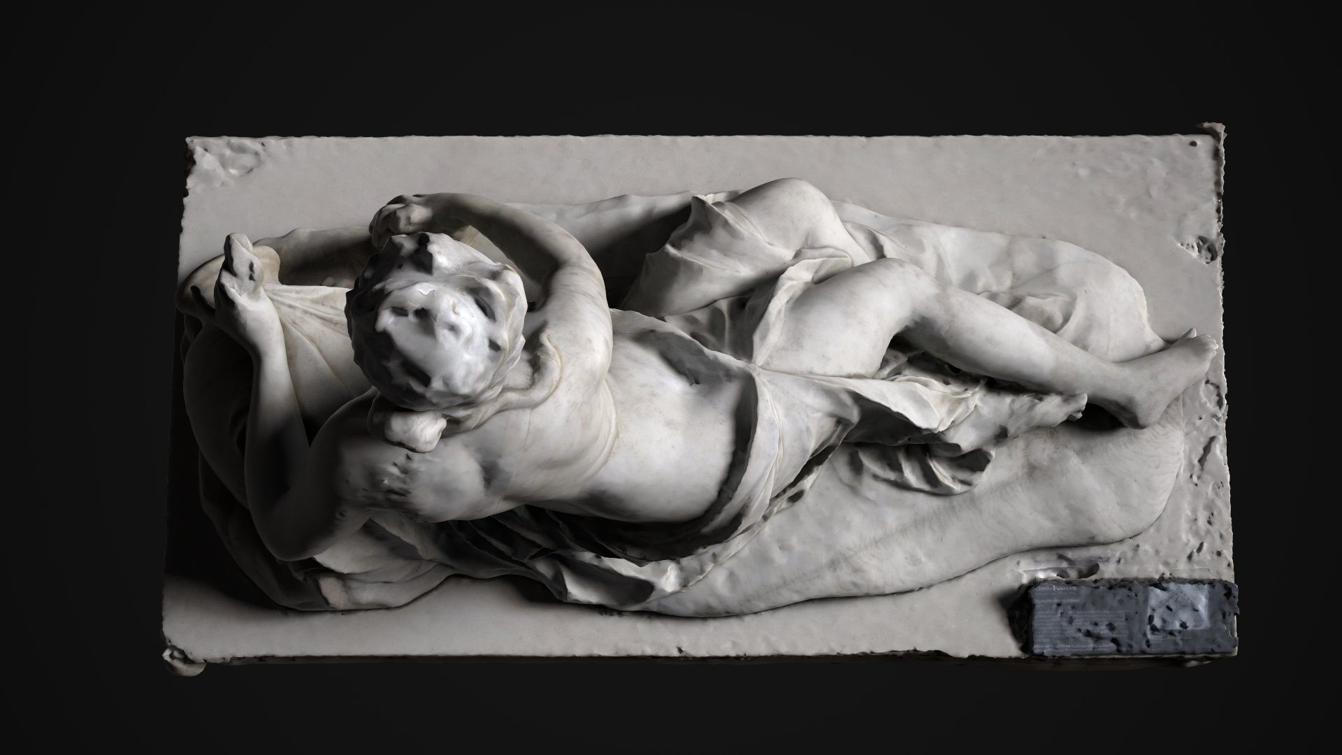 Aretheuse statue Low-poly 3D model_6