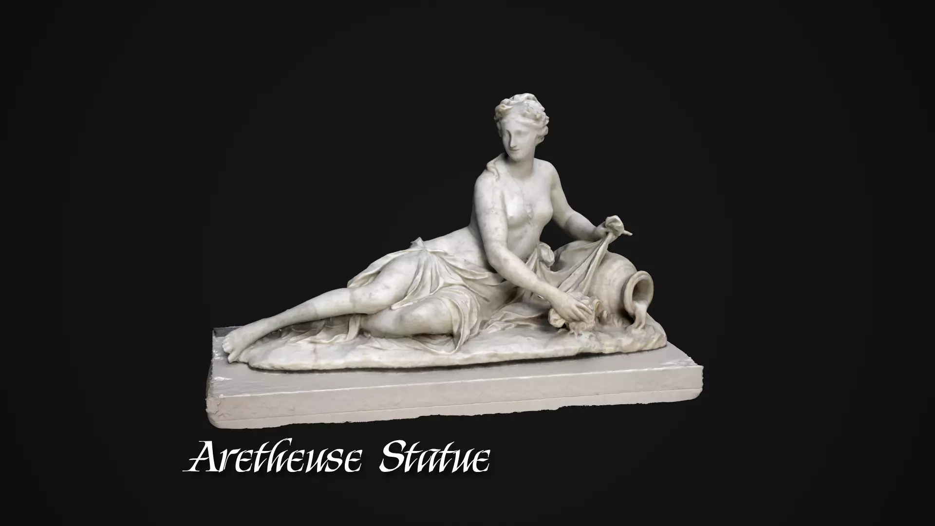 Aretheuse statue Low-poly 3D model_0