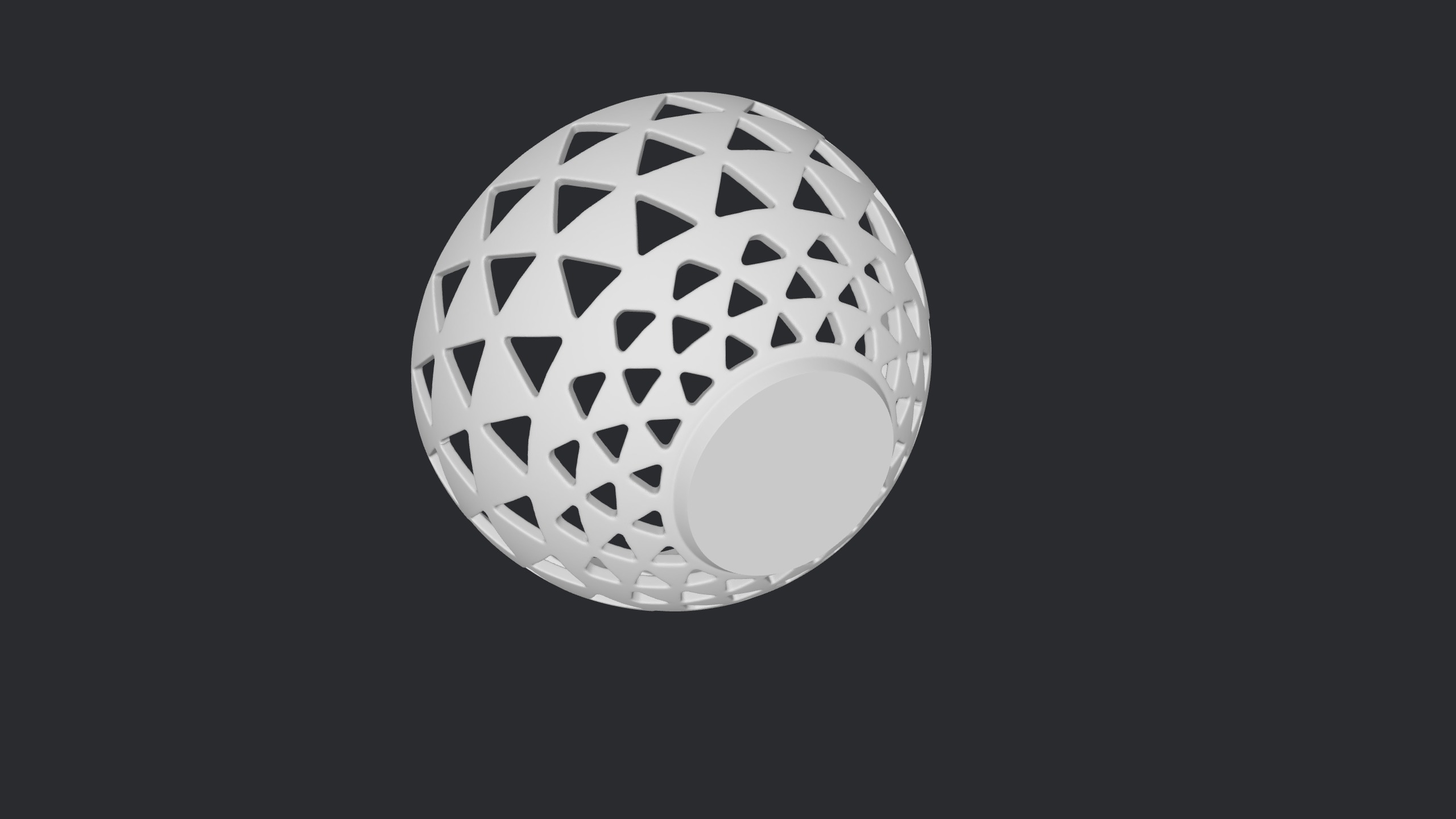 Triangles Bowl 3D print model_1