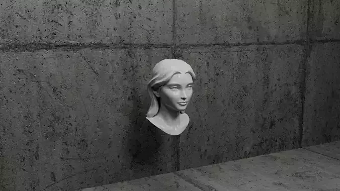 Realistic Female Head-1 