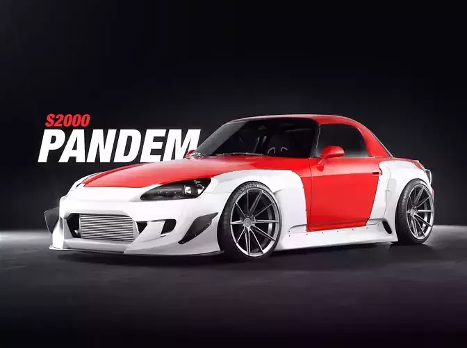 s2000 Pandem Bodykit 3D model