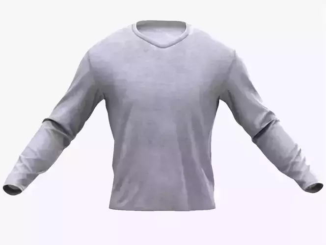Shirt 93 - All MH Bodies - UE5 Skeletons - Rigged Low-poly 3D model