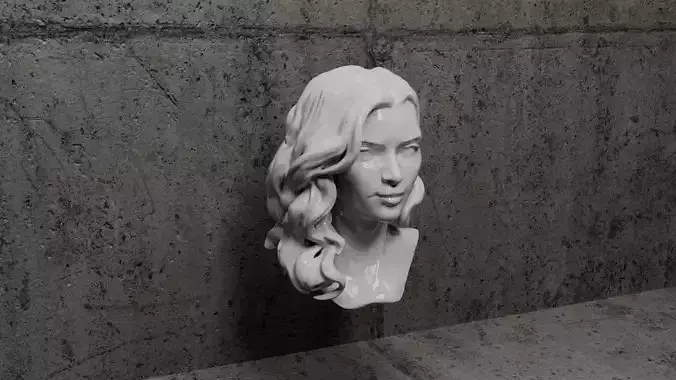 Realistic Female Head-2