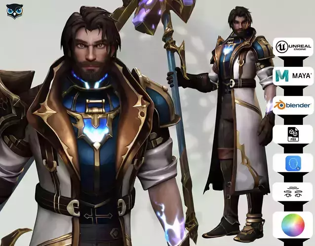 Survivor Jayce Arcane 2 Low-poly 3D model Survivor Jayce Arcane 2 Low-poly 3D model