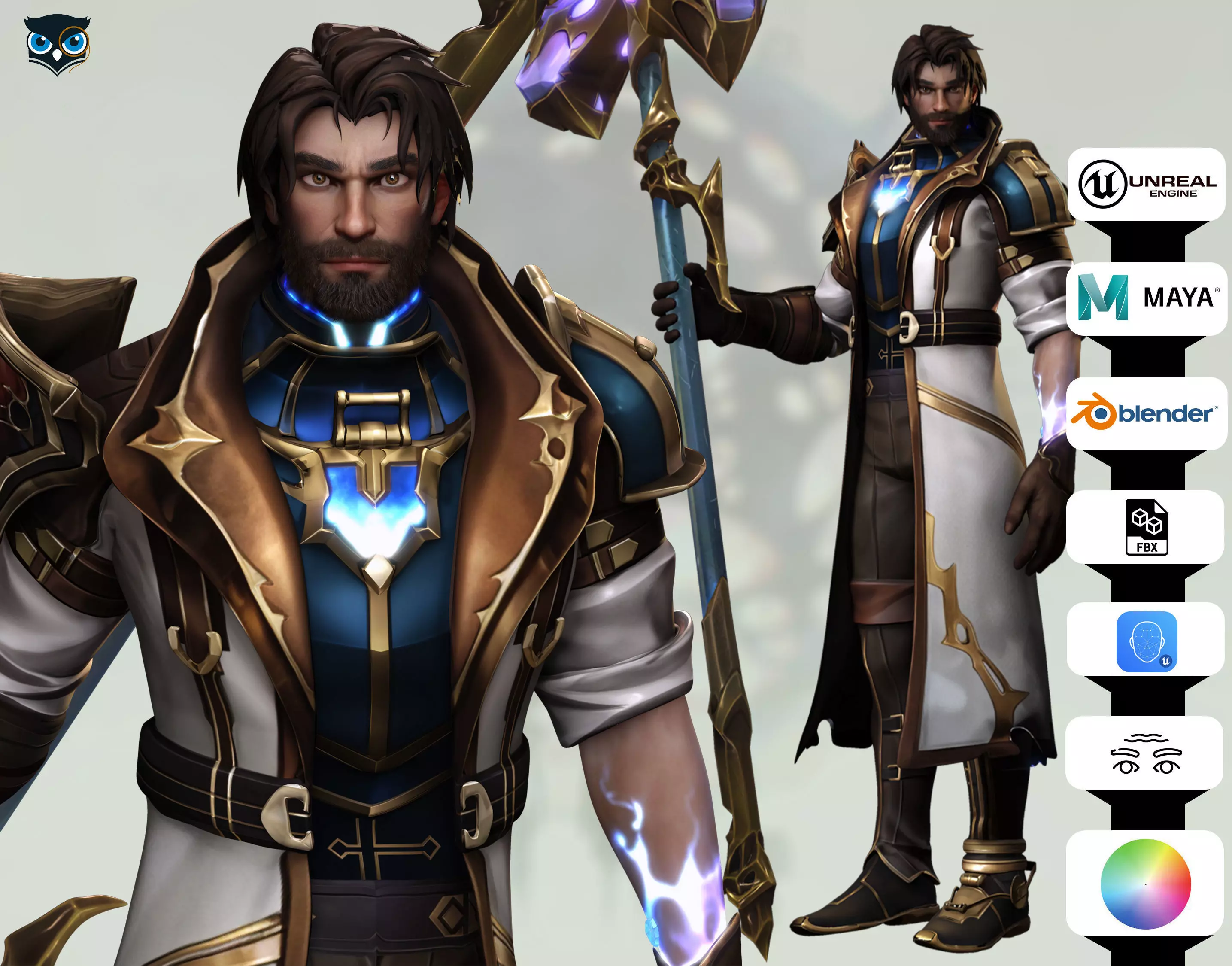 Survivor Jayce Arcane 2 Low-poly 3D model_0