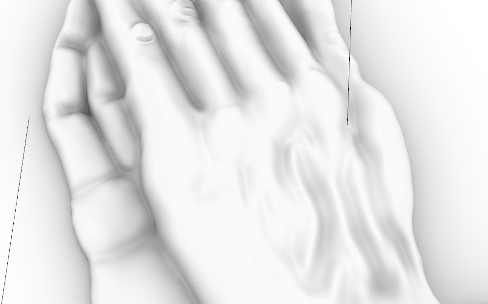 praying hands 3D print model_32
