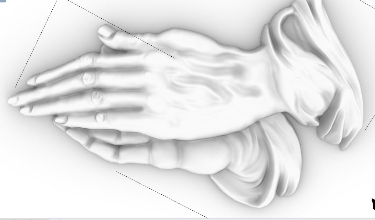 praying hands 3D print model_30