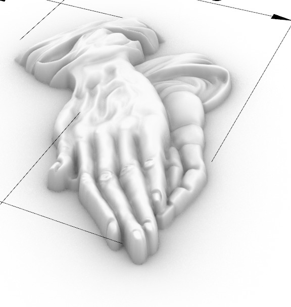 praying hands 3D print model_29