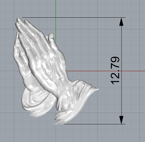 praying hands 3D print model_21
