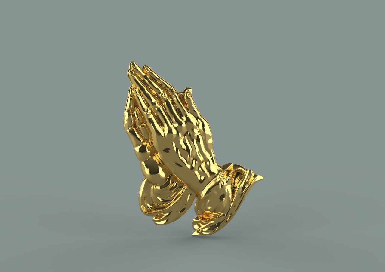 praying hands 3D print model_18