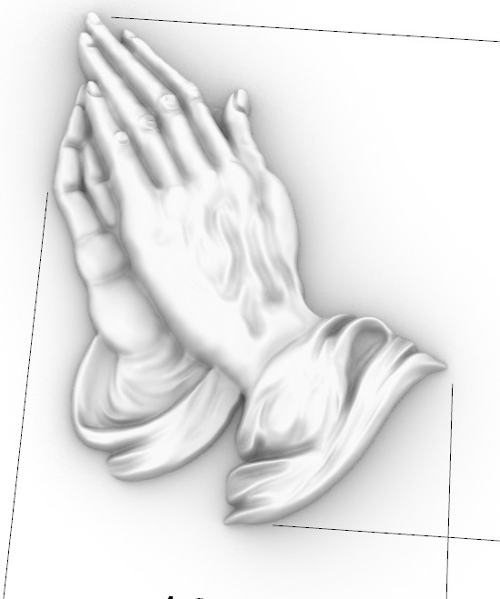 praying hands 3D print model_31