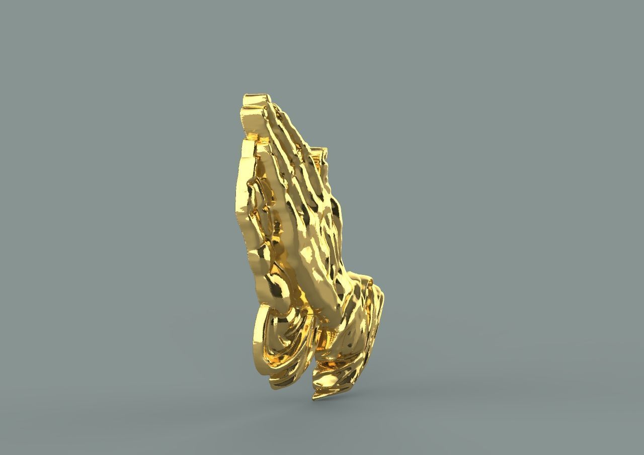 praying hands 3D print model_16