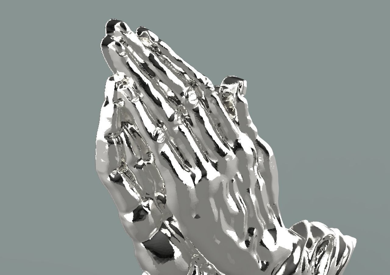 praying hands 3D print model_8