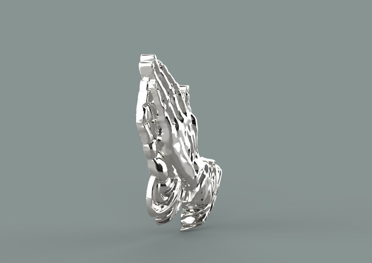 praying hands 3D print model_15