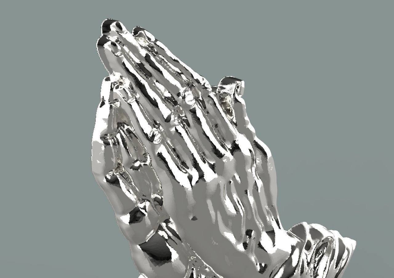 praying hands 3D print model_9
