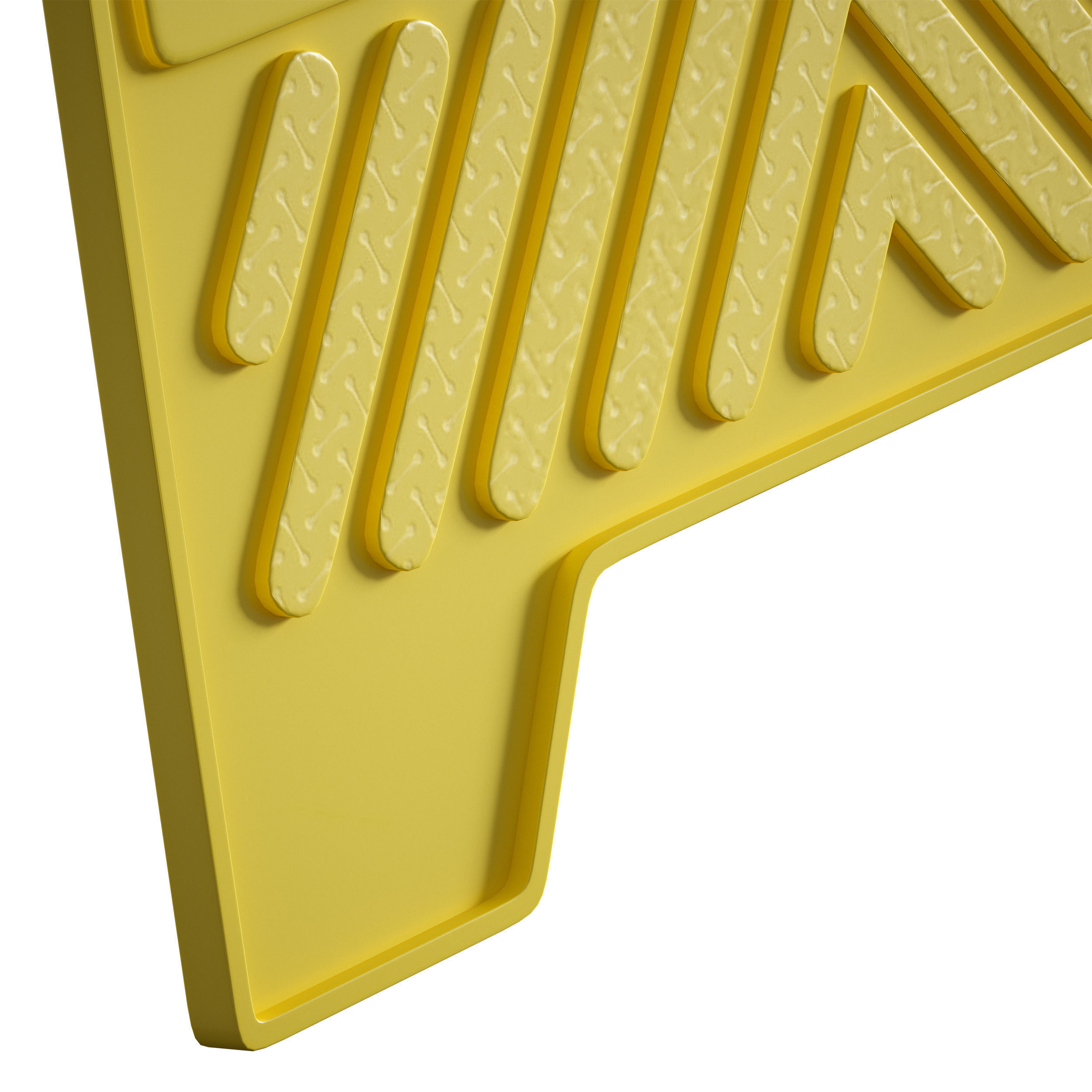 Sign plate Caution wet floor 3D model_18