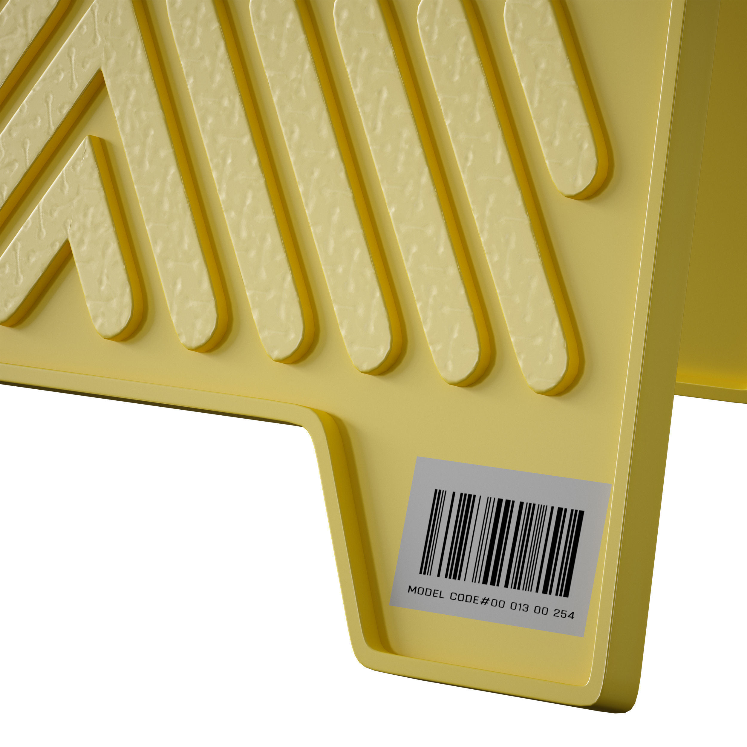 Sign plate Caution wet floor 3D model_21