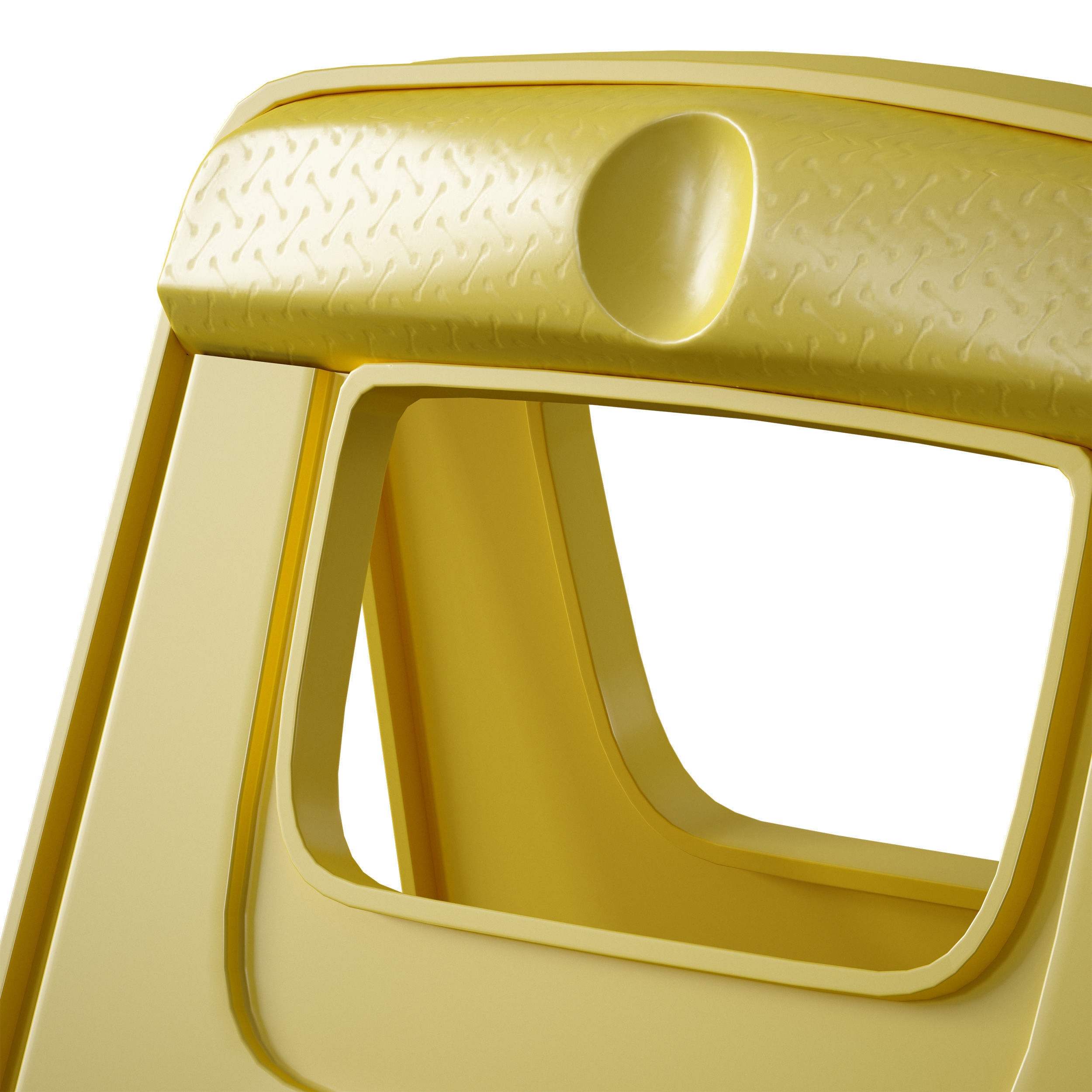 Sign plate Caution wet floor 3D model_20