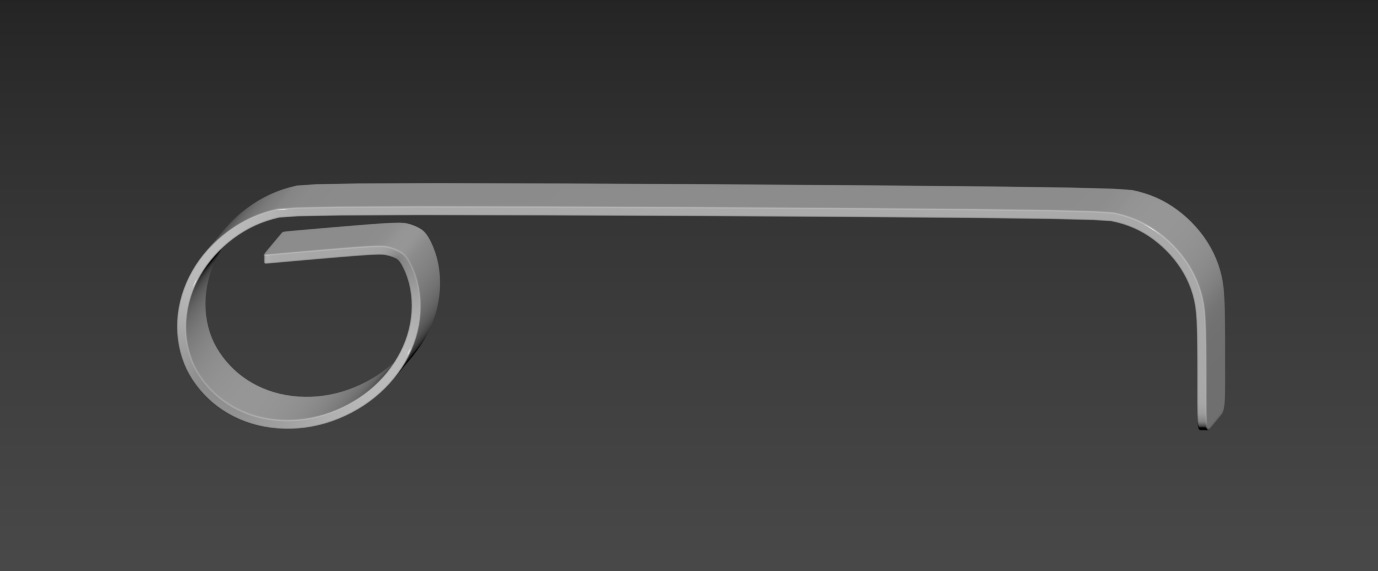 wooden table 3D model_2