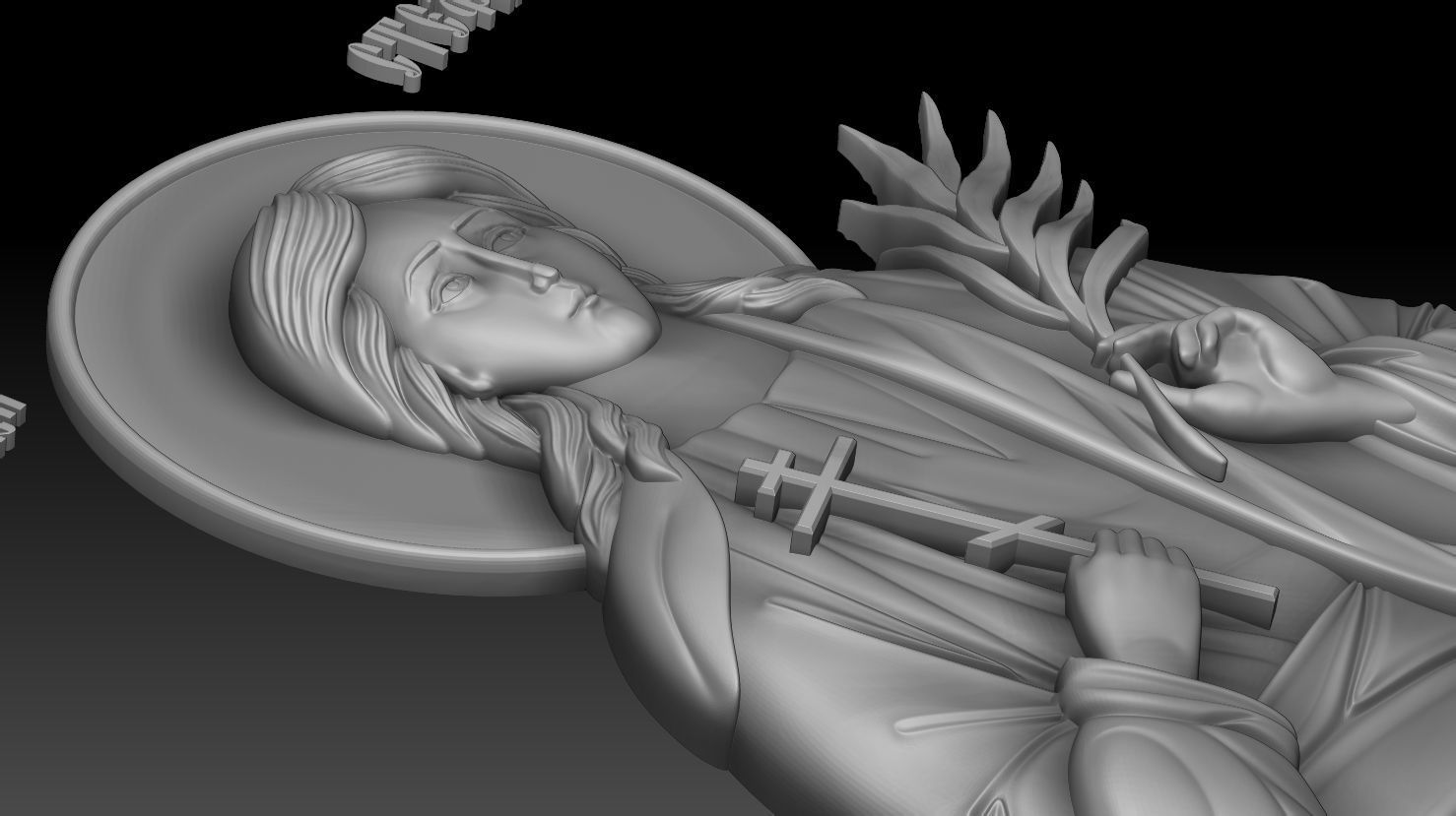 Saint Stephanida of Damascus 3D model_2