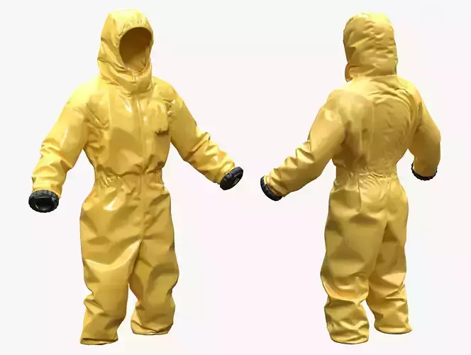 Hazmat Suit 109 - All MH Bodies - UE5 Skeletons - Rigged Low-poly 3D model