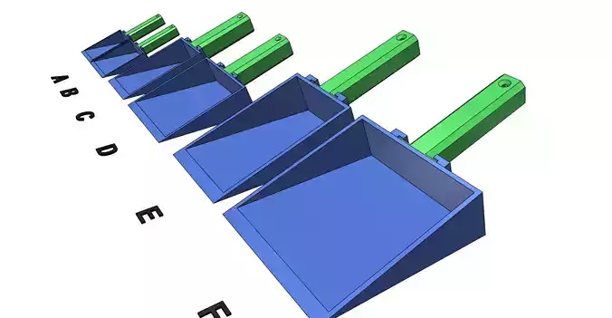 Scoop Scoops easy print without support 3D print model